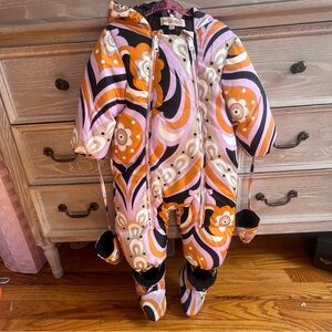 Emilio Pucci Multicolor Kids Puffer Jacket